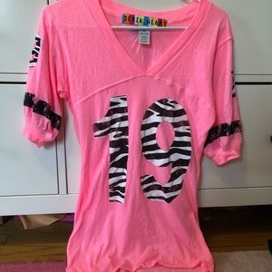 Pink and zebra jersey